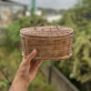 Thumbnail 7: 柳条篮手工编织带盖 – 家居收纳的理想选择