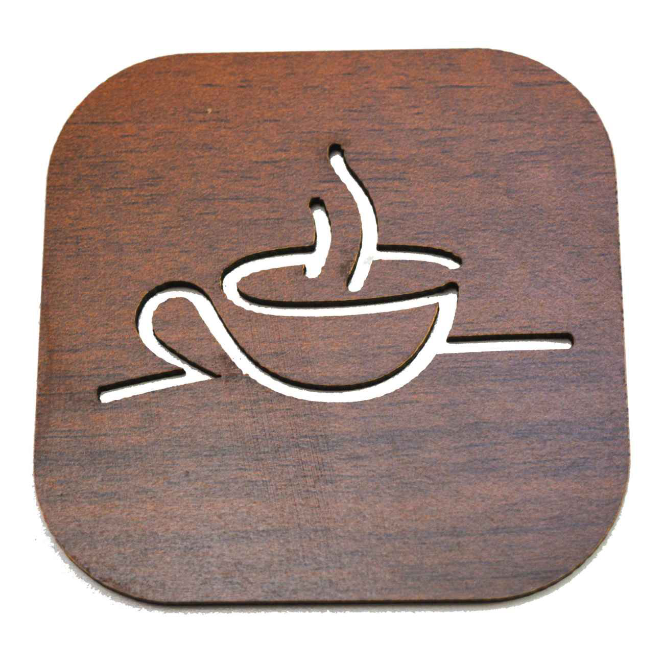 木质杯垫 – 可持续风格，适合各种场合 (6件装)