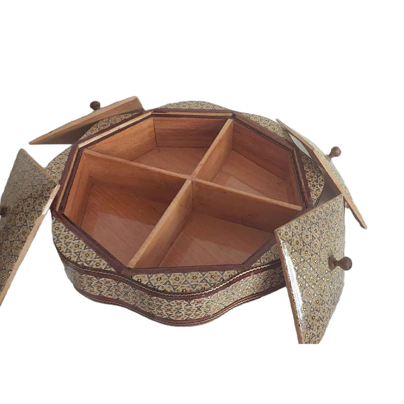 木制 Khatam Kari 糖果碗 – 家居亮眼装饰