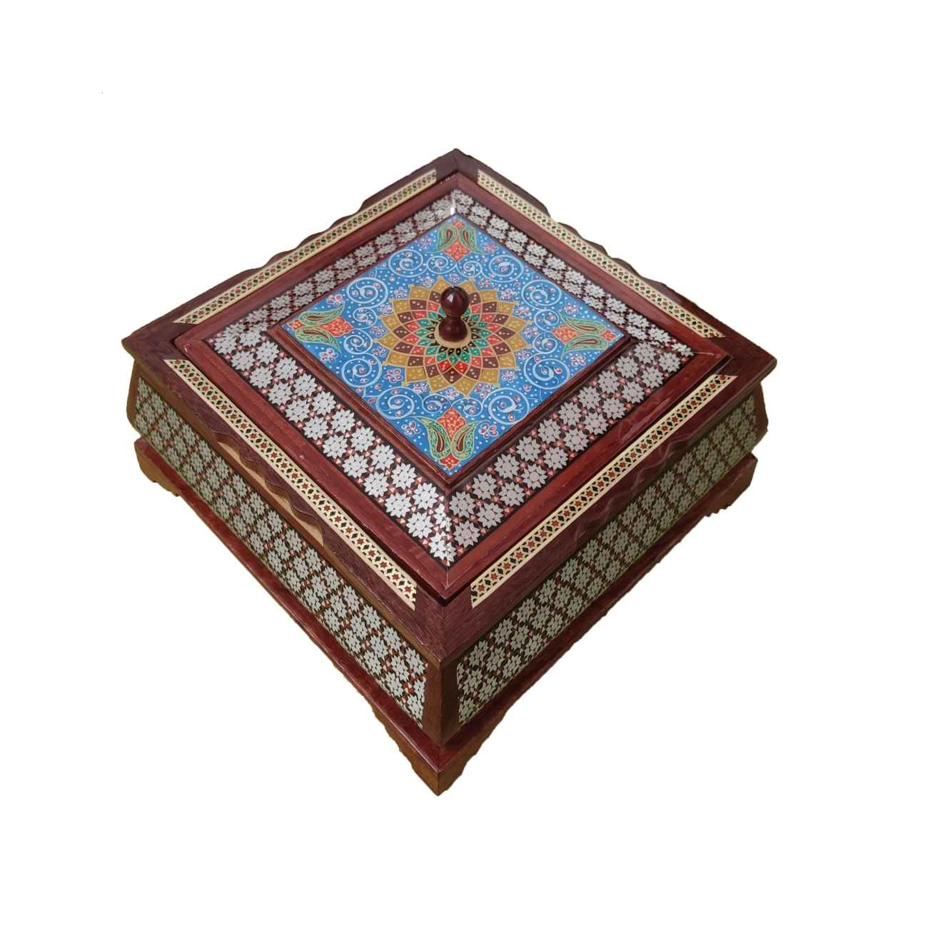 木制 Khatam Kari 糖果碗 – 各种场合的时尚甜点碗