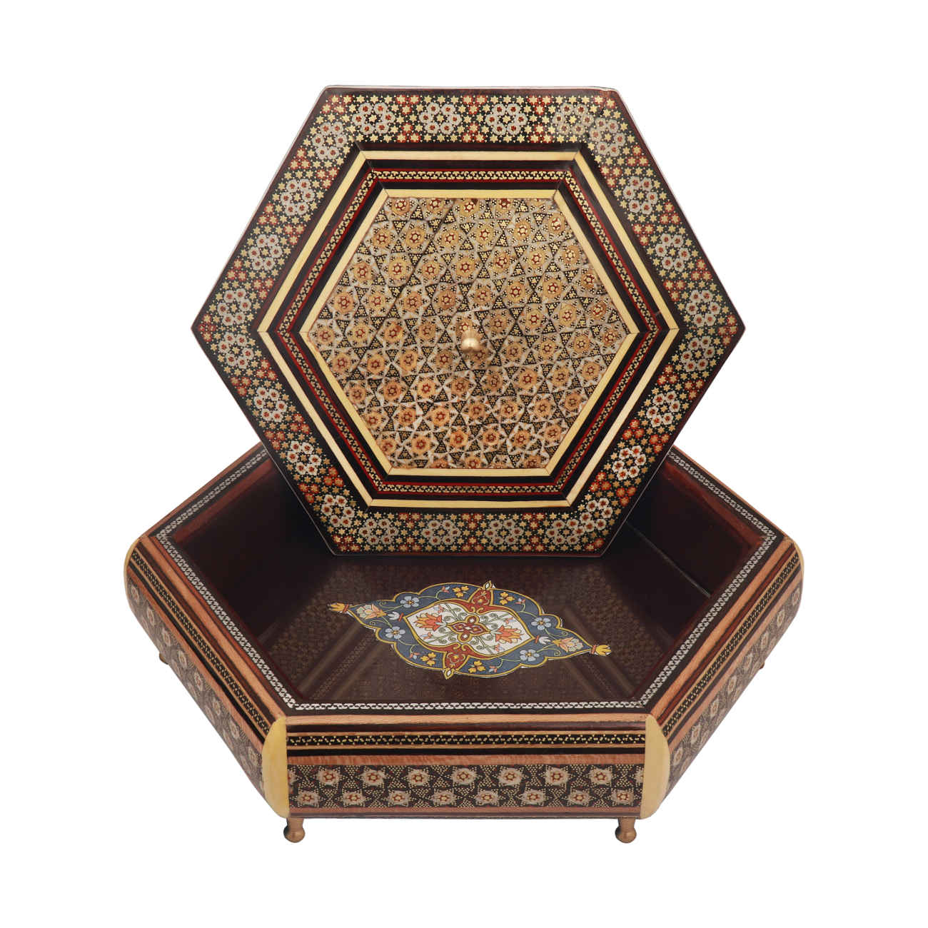 木制 Khatam Kari 糖果碗 – 永恒装饰点缀