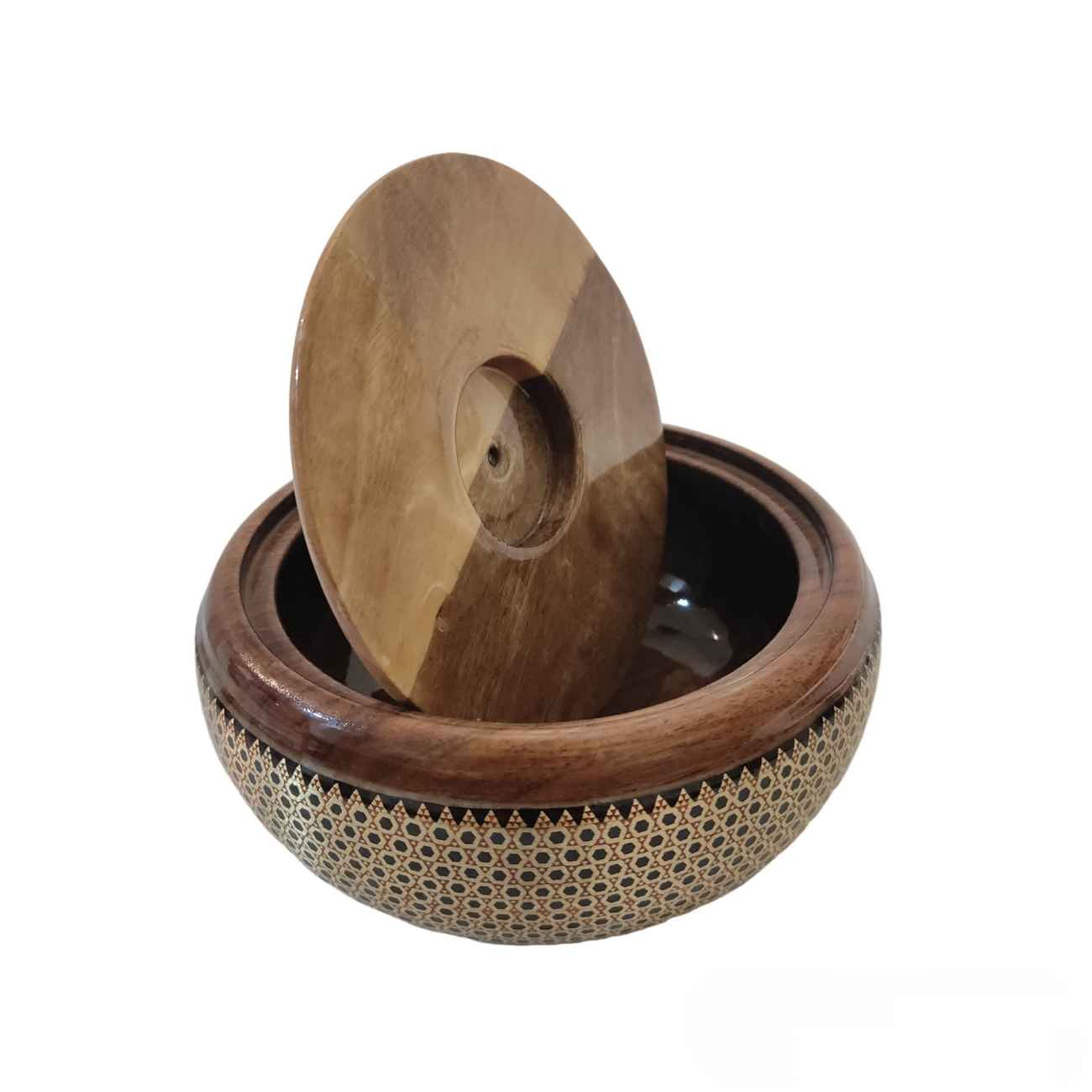 木制 Khatam Kari 糖果碗 – 为桌面增添艺术感