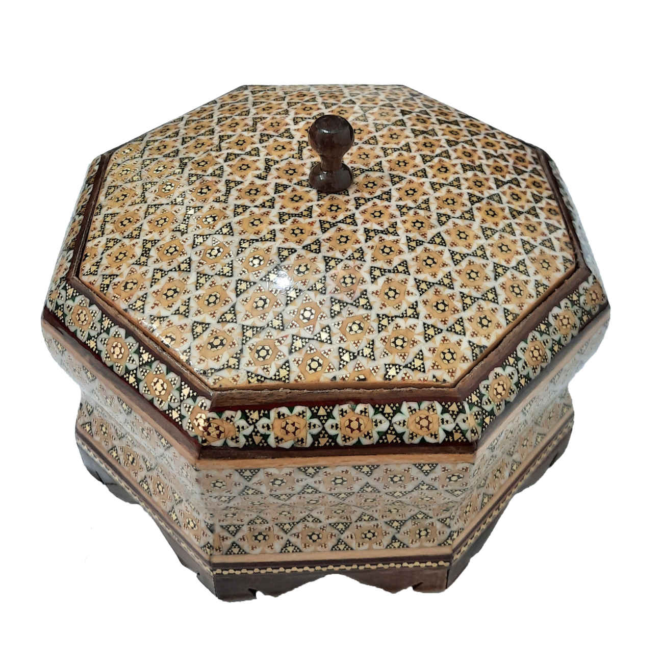 Main image of 木制 Khatam Kari 糖果碗 – 桌面装饰及节日聚会