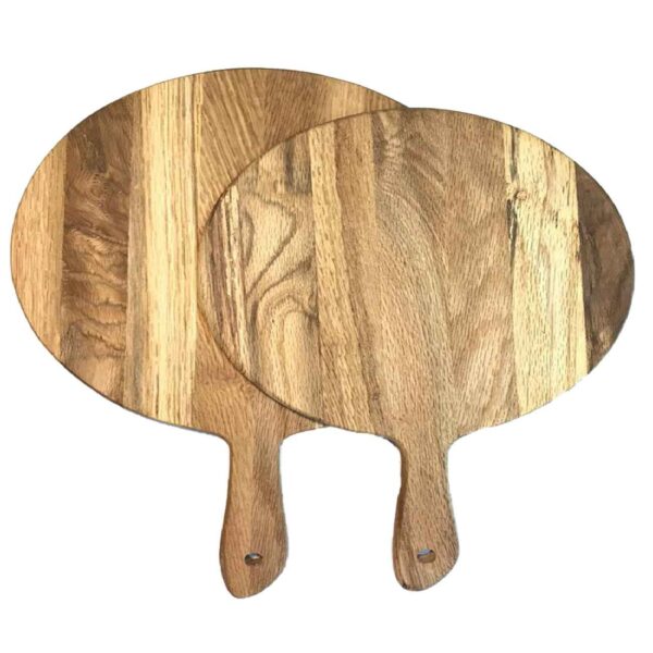 木质餐盘与切菜板 – 理想的奶酪与熟食拼盘 (两件套)