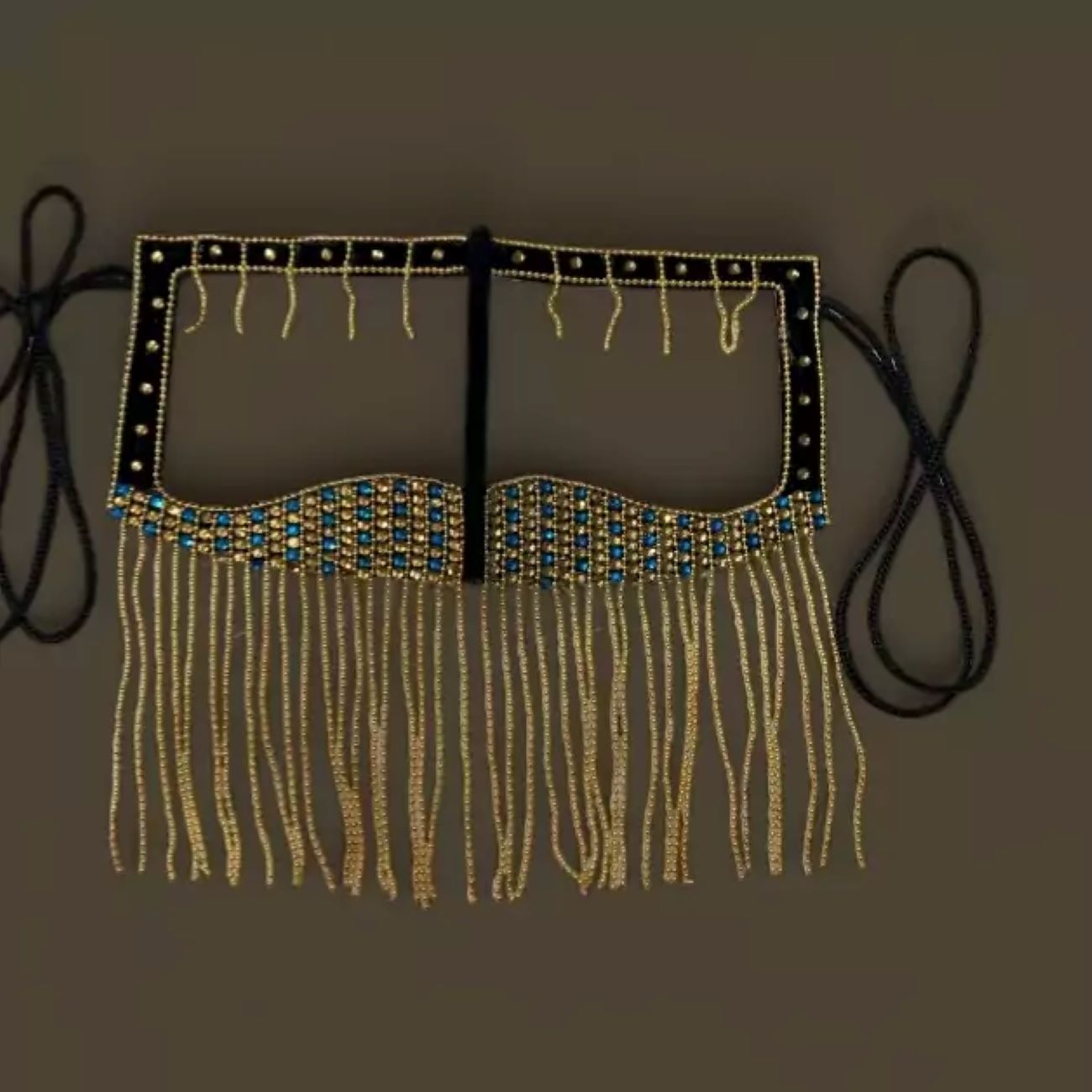 镶水钻链条设计布尔卡 – 手工传统风格