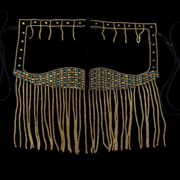 镶水钻链条设计布尔卡 – 手工传统风格