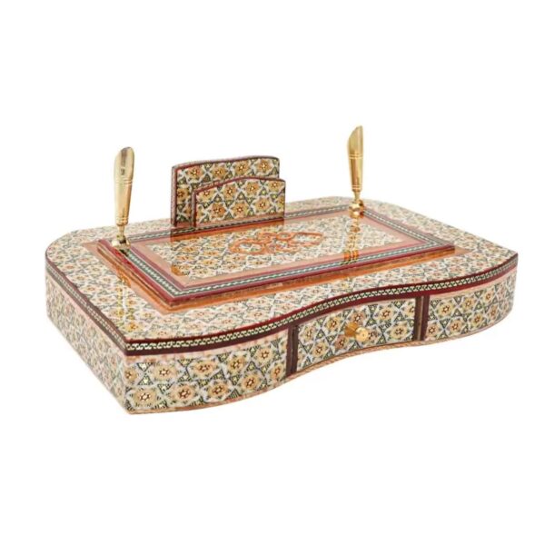 智能时尚 – 滑动式镶嵌工艺笔与名片收纳盒