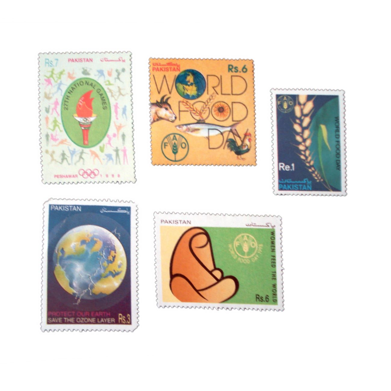 Main image of 世界粮食纪念邮票 5枚套装 —— 收藏与怀旧佳品