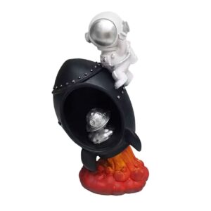 宇航员与飞船雕像 – 吸引眼球的太空主题家居艺术品