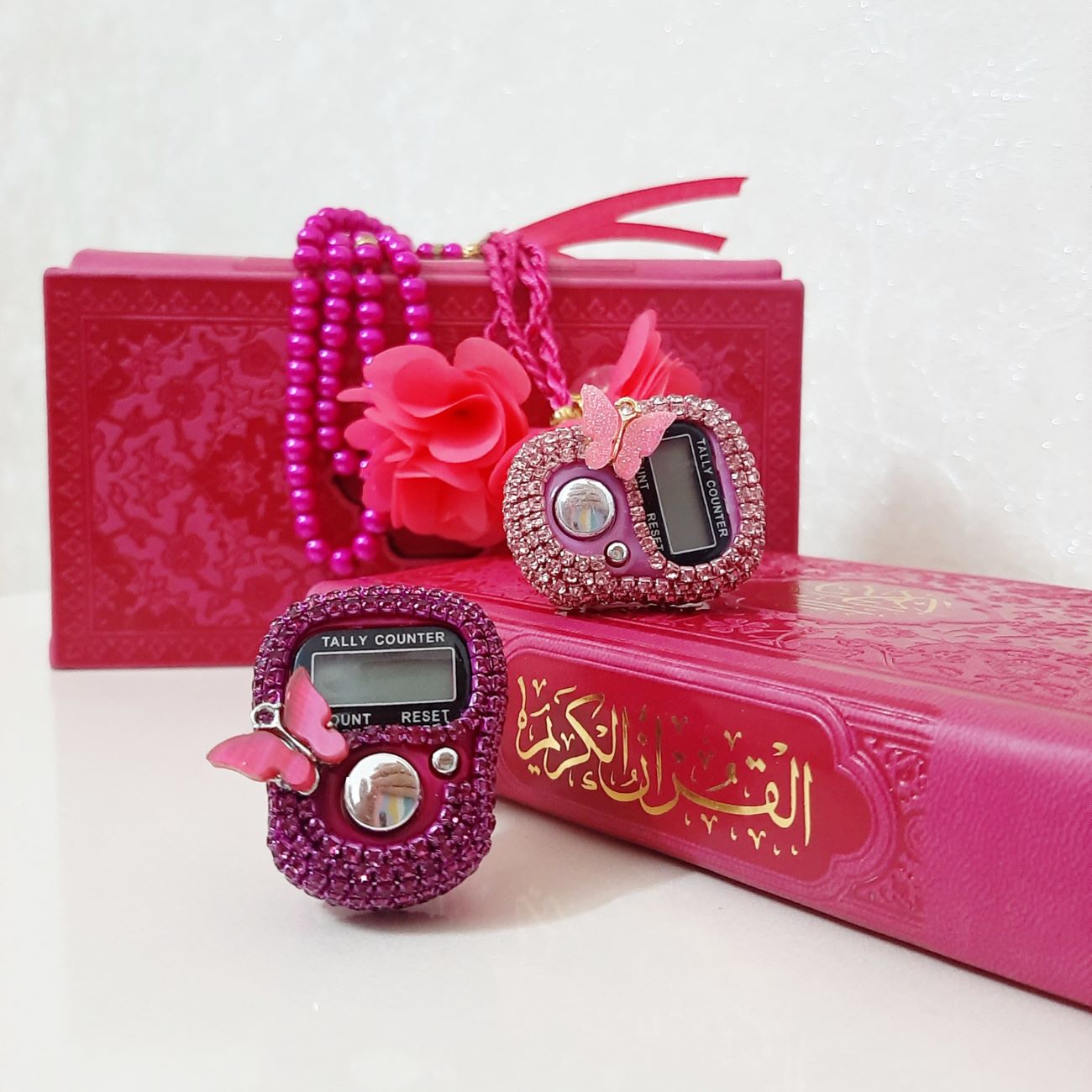 串珠 Salawat 计数器 – 精美宝石装饰