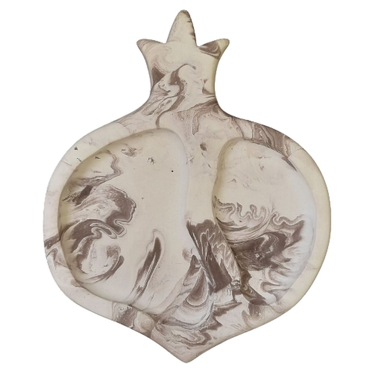 Main image of 混凝土托盘 – 石榴图案，精美手工装饰品，适合家居或办公室