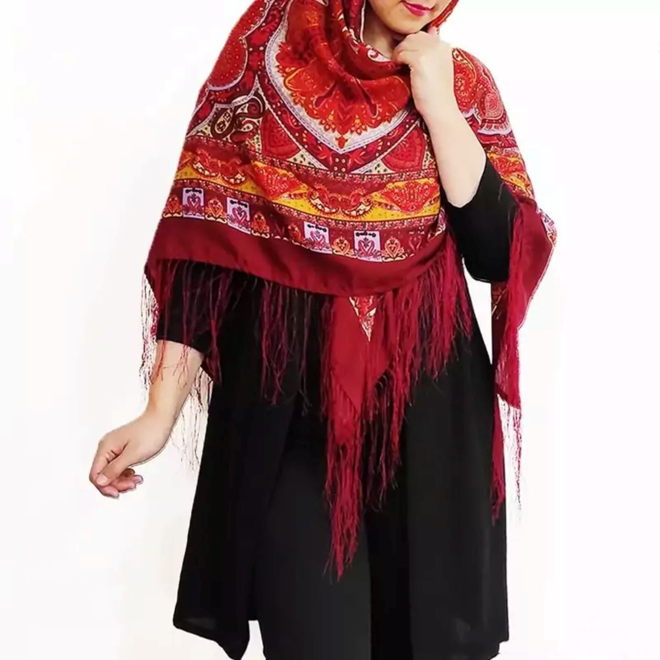 棉质土库曼围巾 – 艺术与温暖的杰作