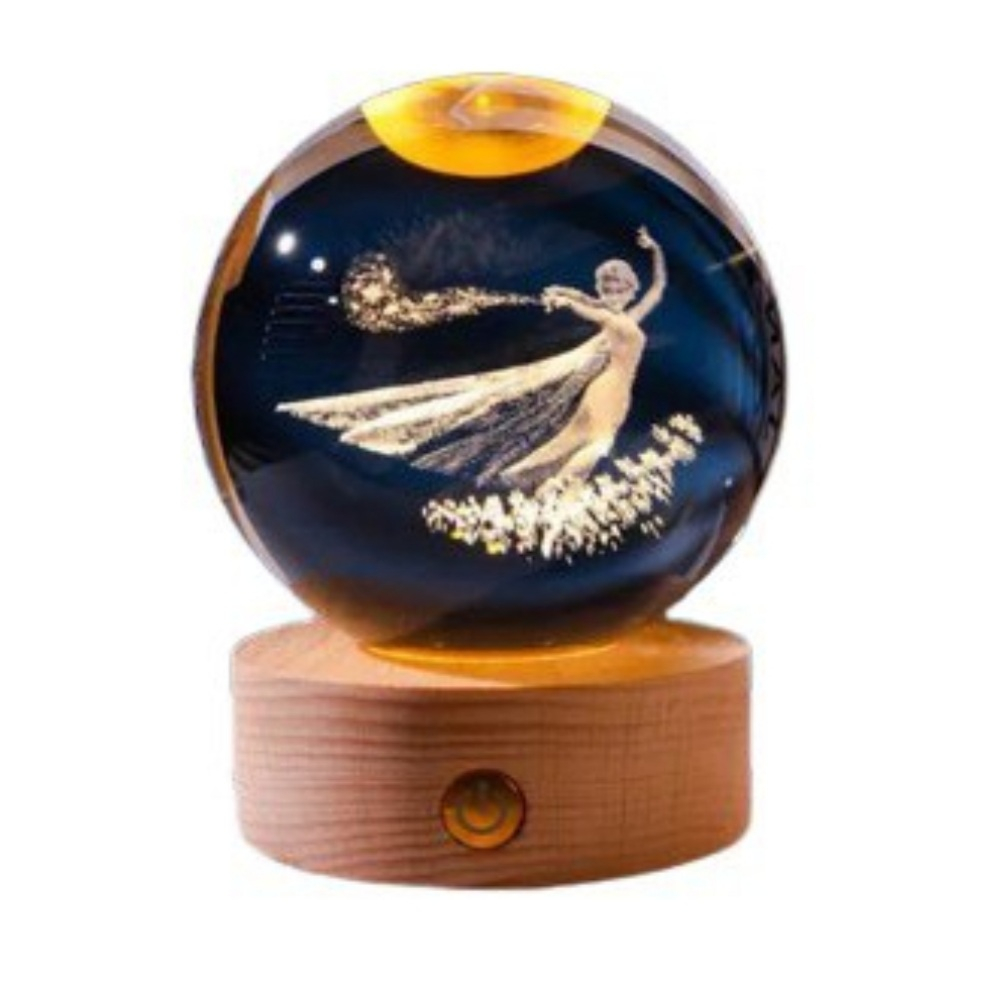 Main image of 水晶球台灯 – 奇幻夜灯，冰雪灵感 Elsa 设计