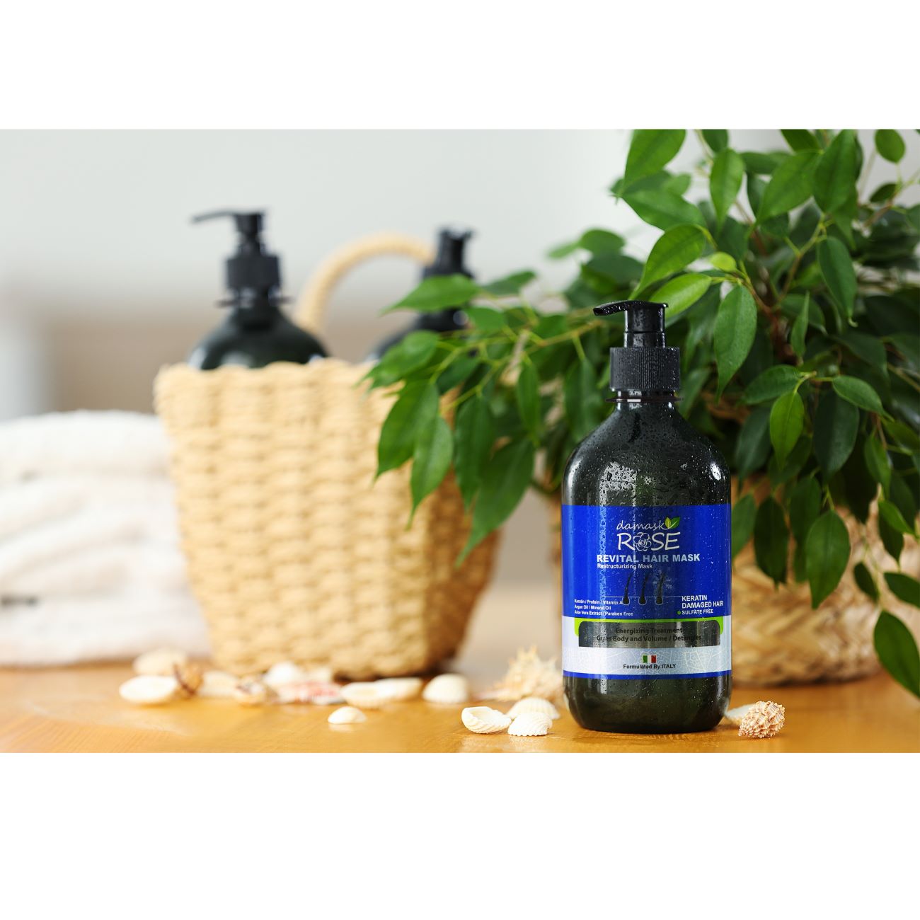 Damask Rose 角蛋白发膜 – 500 毫升,深度滋润顺滑