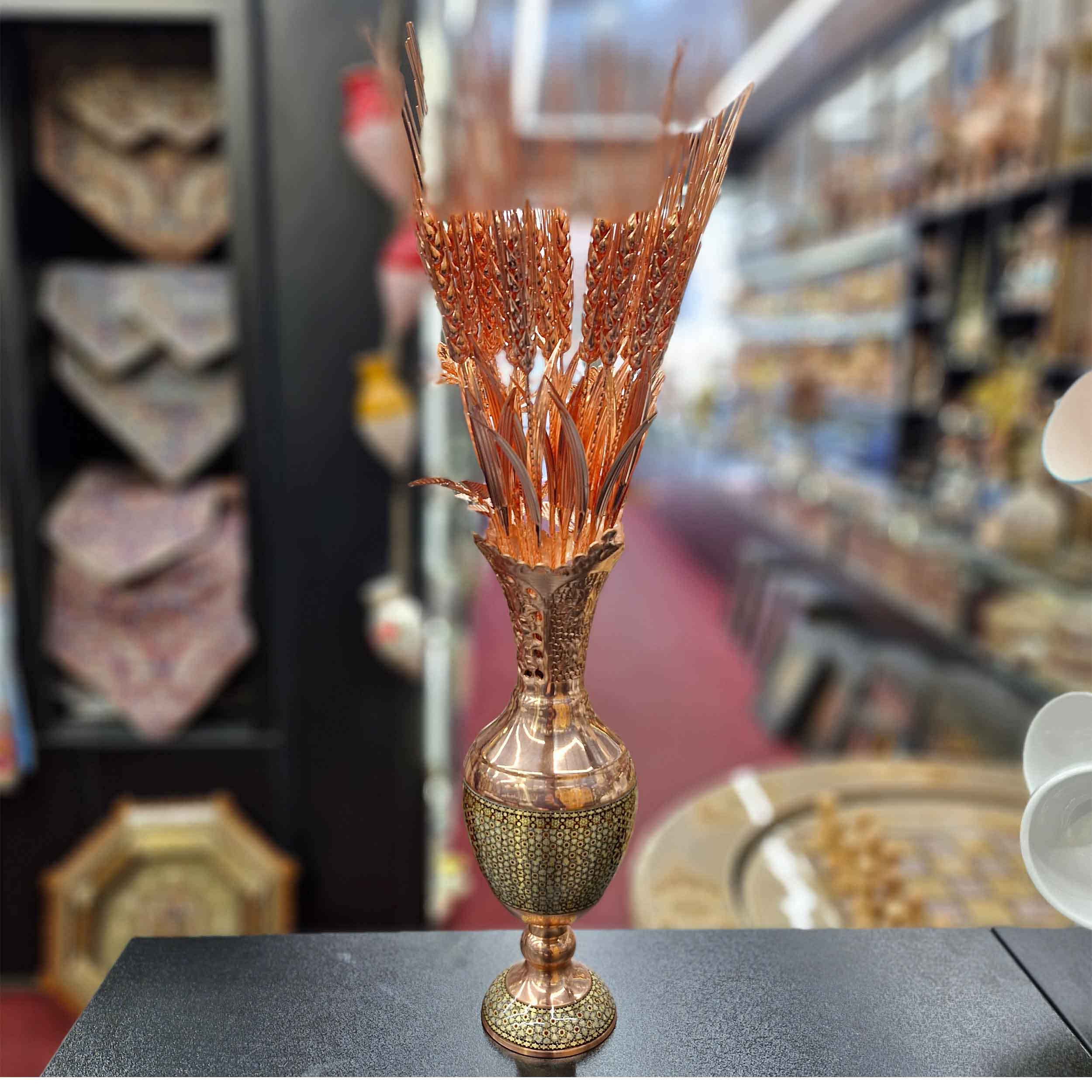 装饰铜花 – 小麦设计，象征意义与花卉艺术，适合家居装饰（6件装）