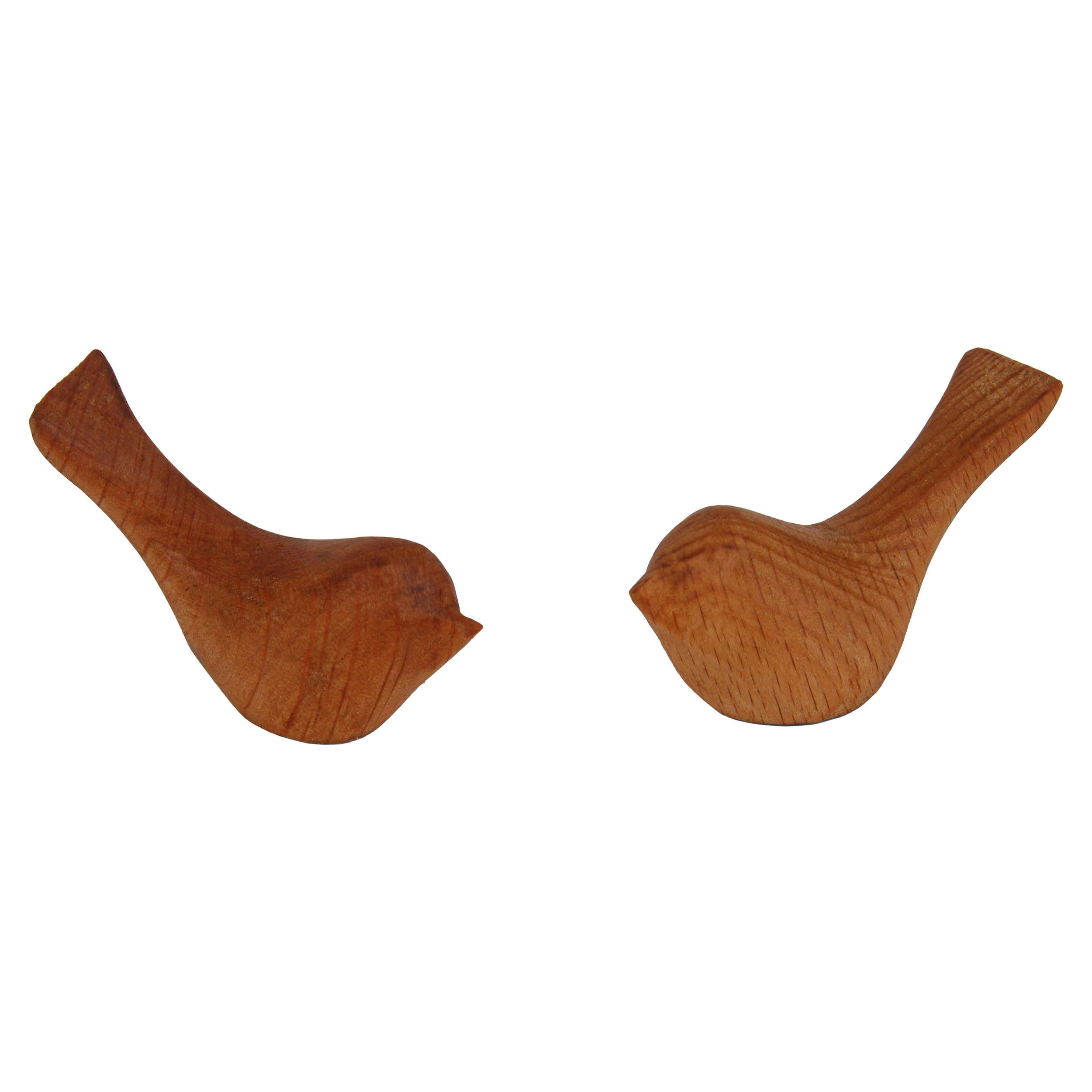 Main image of 装饰木质鸟摆件 – 手工制作，适合热爱自然者（2件）