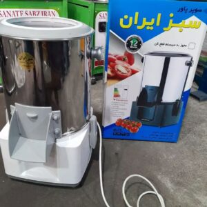电动蔬菜切碎机 6 升 220V – Sabz Iran 品牌，白色