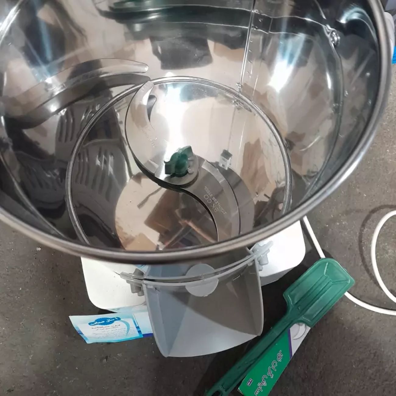 电动蔬菜切碎机 6 升 220V – Sabz Iran 品牌，白色