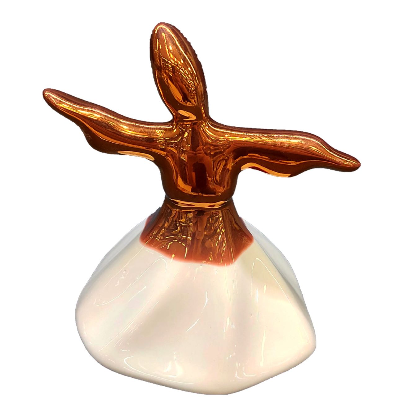 Main image of 优雅陶瓷旋舞舞者雕像 – 手工艺术与灵性之美