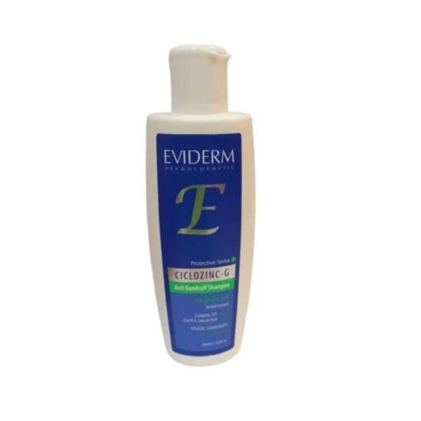 Eviderm 去屑止痒洗发水，适合油性发质，含环吡酮醇，250 毫升