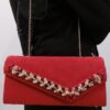 Thumbnail 3: 红色手工串珠手拿包 – 奢华与美感