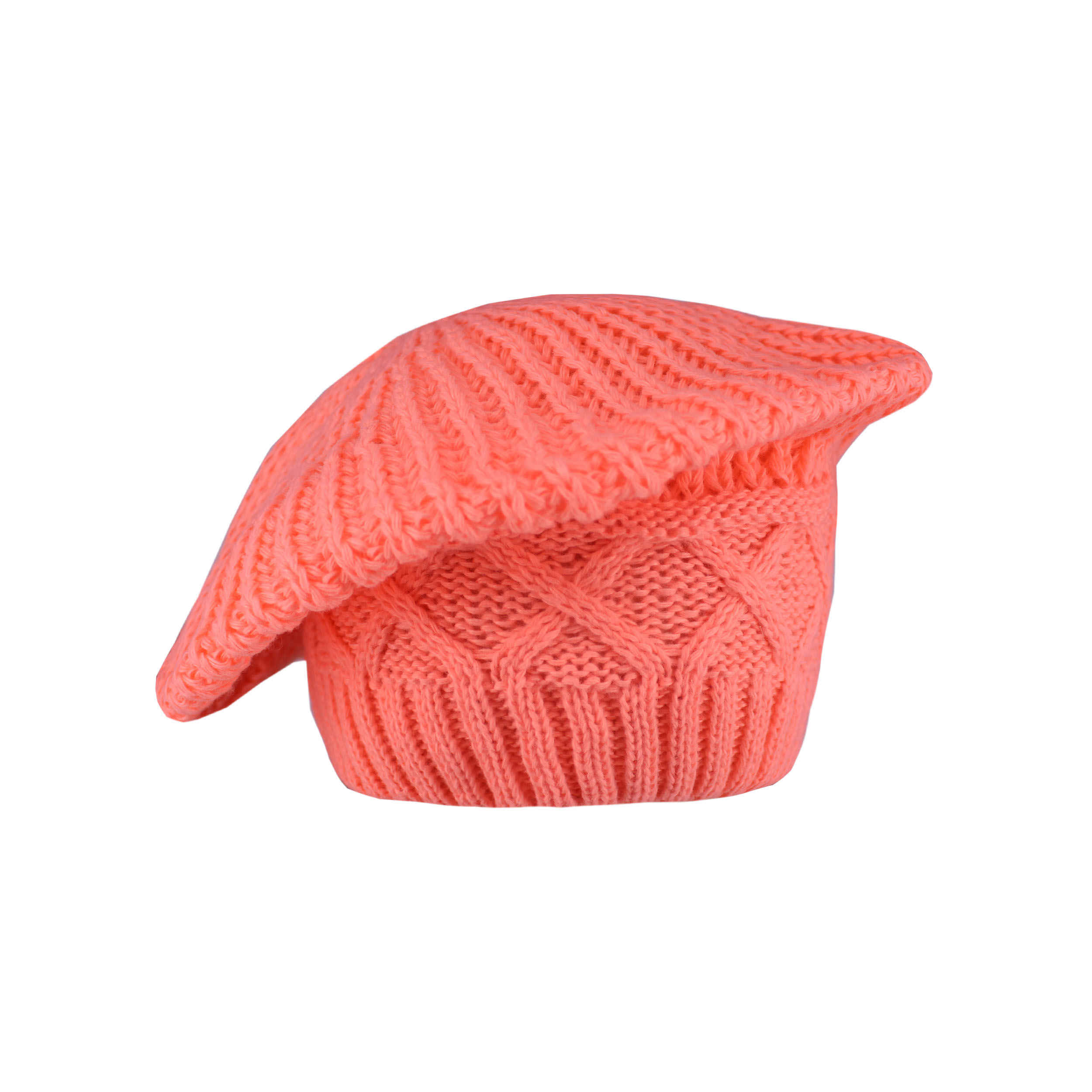 Main image of 针织法国贝雷帽 – 手工时尚冬季佩戴