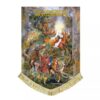大型天鹅绒旗帜 – 伊玛目 Reza (A.S.) 与鹿的绘画，信仰与敬意象征