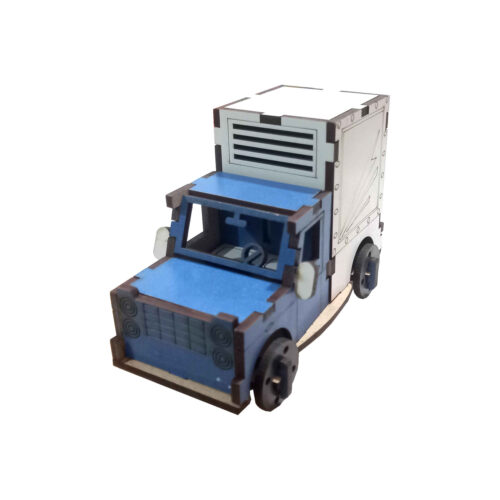 木制模型套件——木制冷藏尼桑1956年款卡车，装饰完美