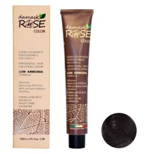 Damask Rose 染发膏 N3 号，100 毫升 – 深棕色，持久滋养