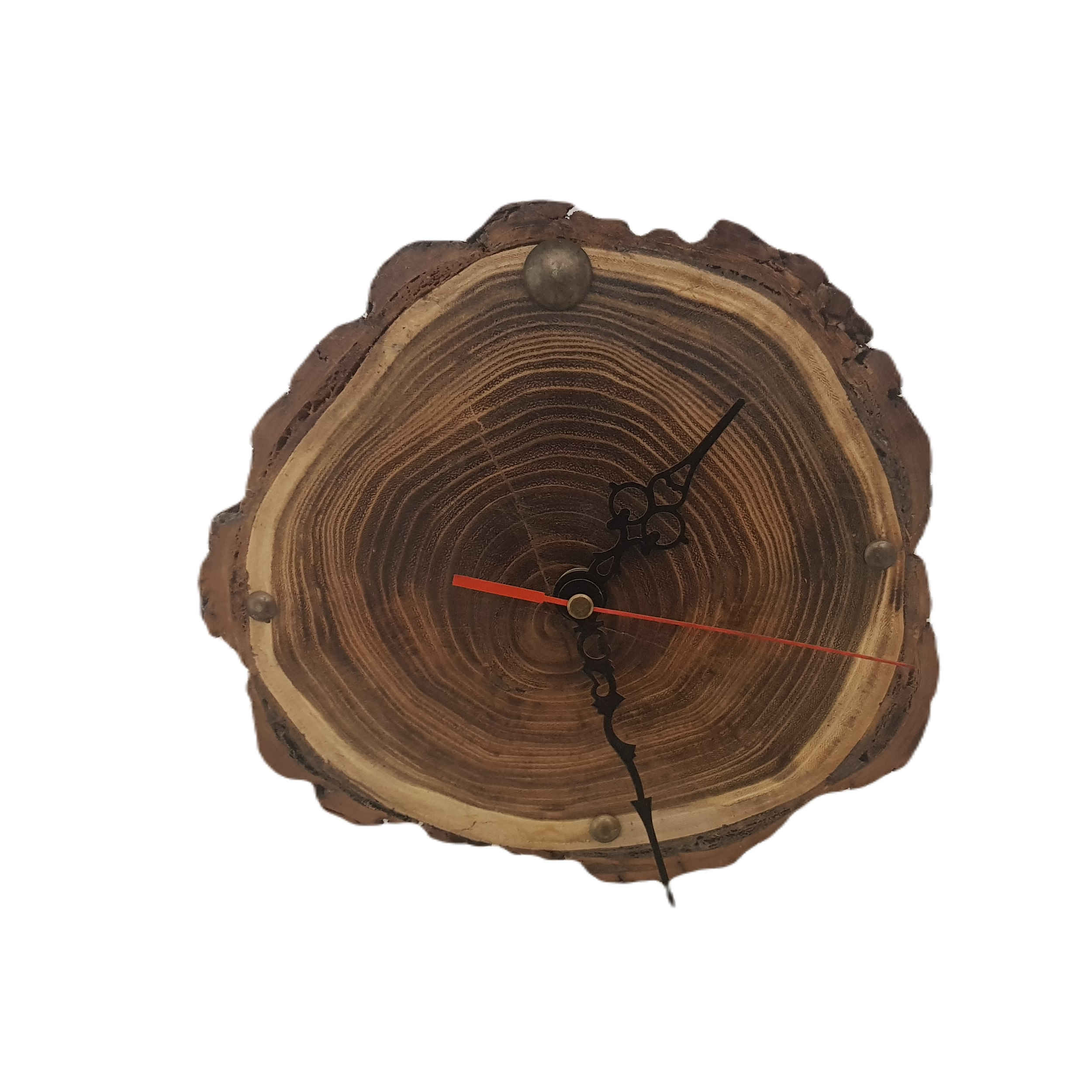 Main image of 质朴木质指针挂钟 – 手工家居装饰