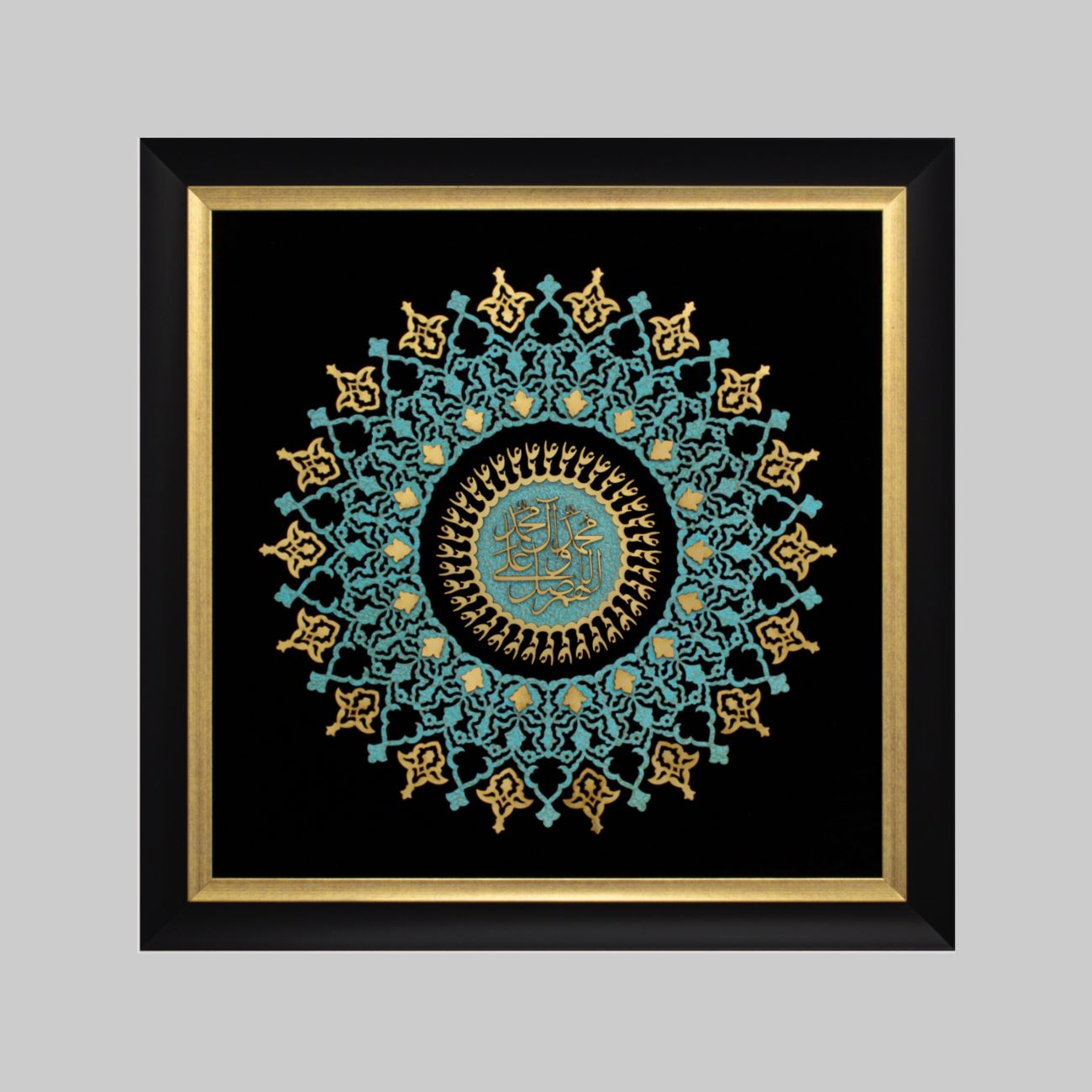 “祈祷文”款镶嵌木墙饰 – 传统与优雅完美融合的艺术作品