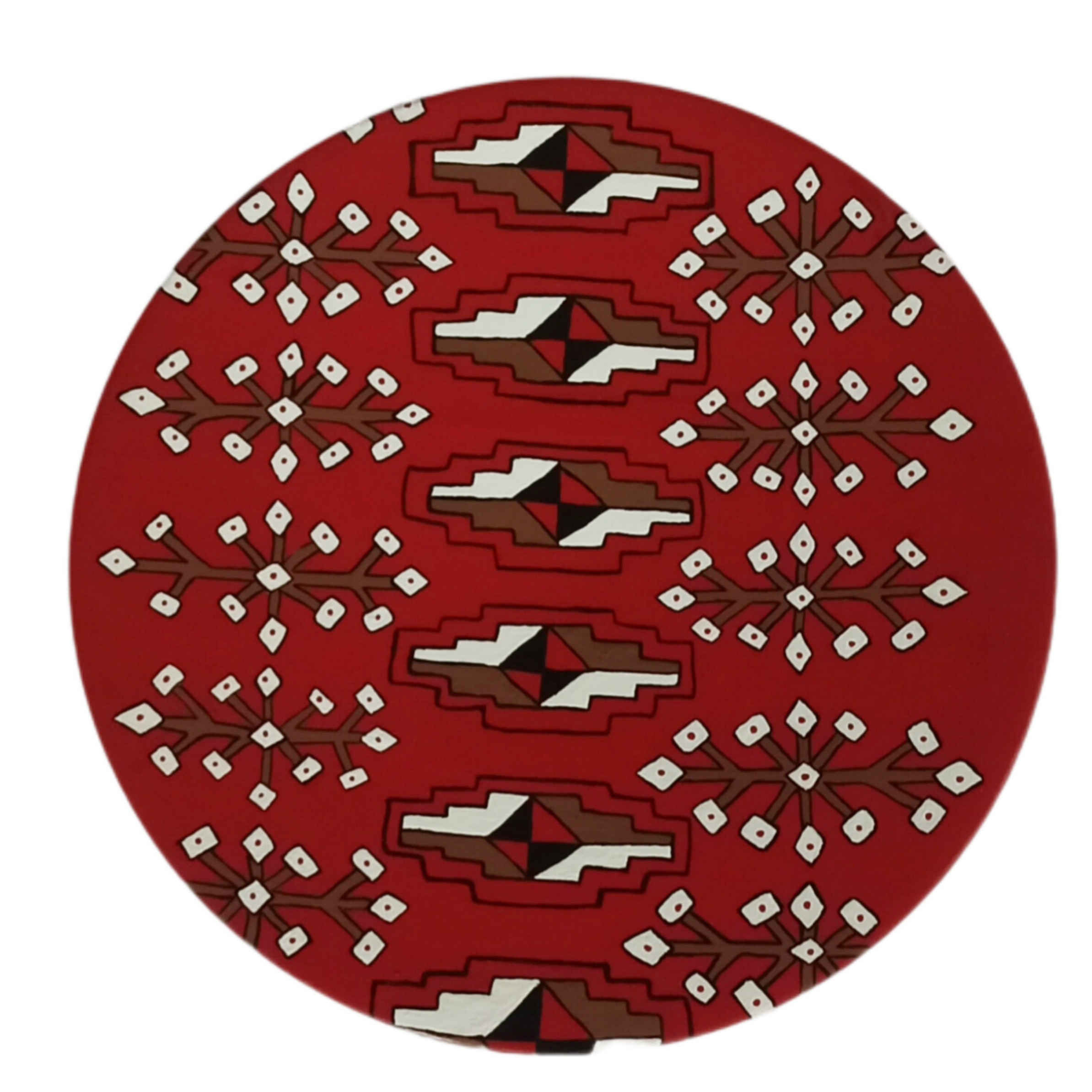 手绘装饰陶瓷盘套装 – 波斯几何设计（5件）