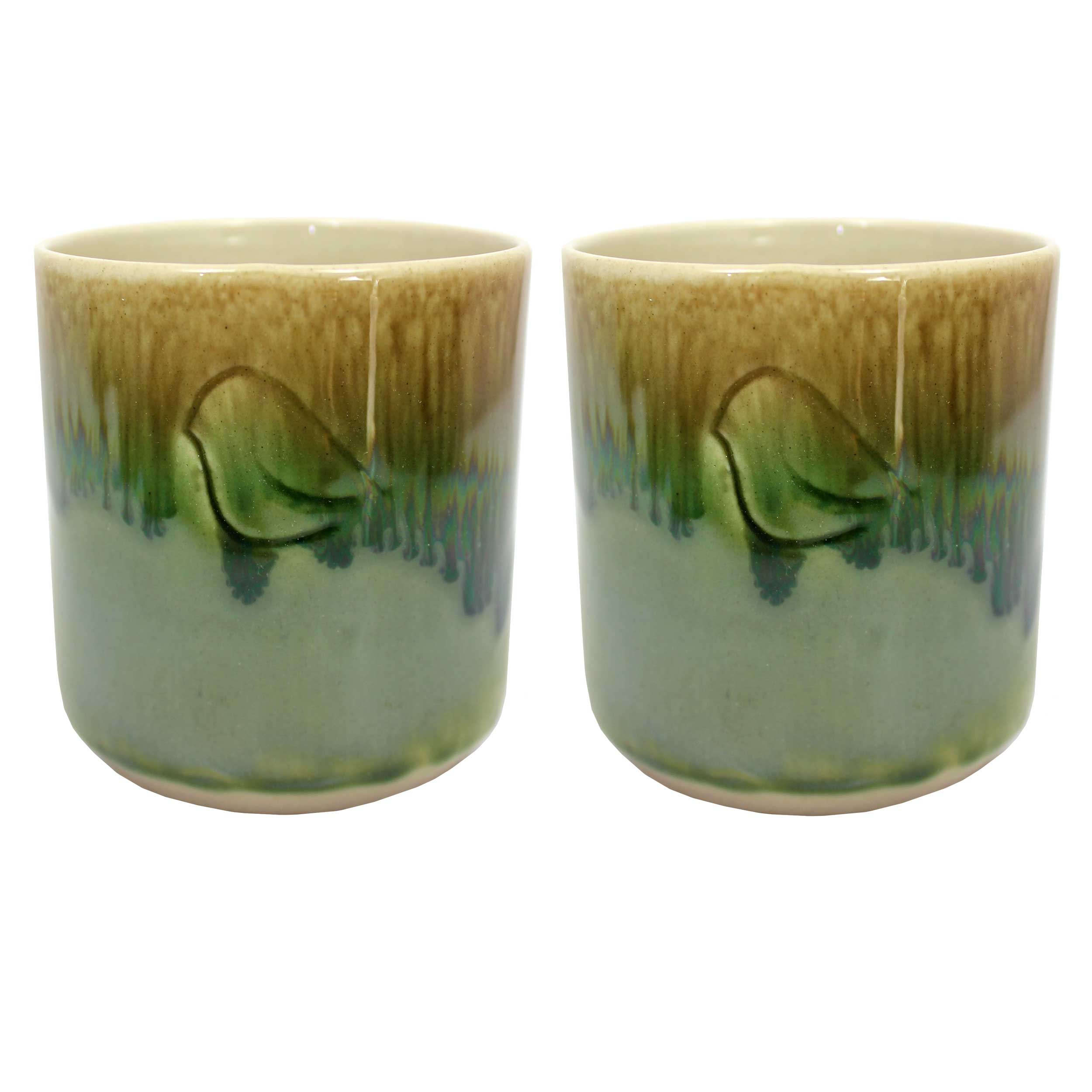 Main image of 艺术陶瓷马克杯 – 鸟类造型（2件套）