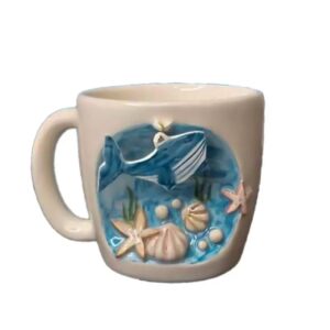 鲸鱼造型奇幻陶瓷马克杯 – 海洋灵感的独特设计