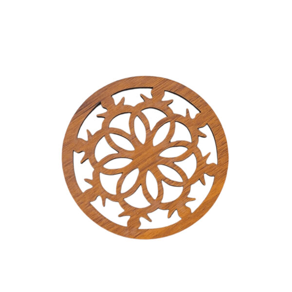 木质杯垫 – 可持续且优雅的饮品保护 (6件装)