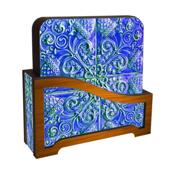 木质杯垫 – 伊朗文化设计魅力 (6件装)