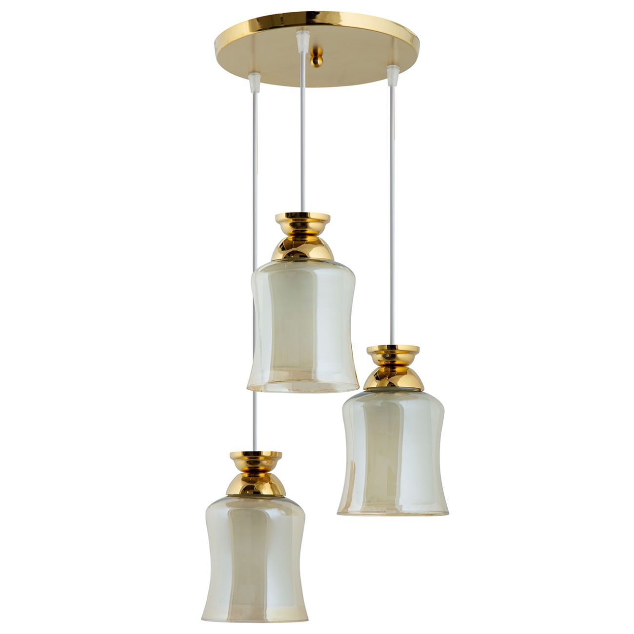 Main image of 时尚簇吊灯，配清澈高品质玻璃灯罩