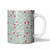 圣诞冬青与浆果图案陶瓷马克杯