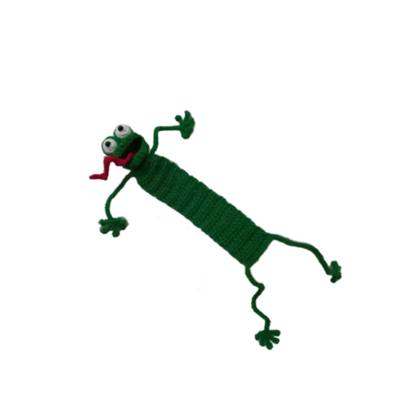 Main image of 钩针青蛙书签 – 手工制作，点缀您喜爱的书籍 (2个装)