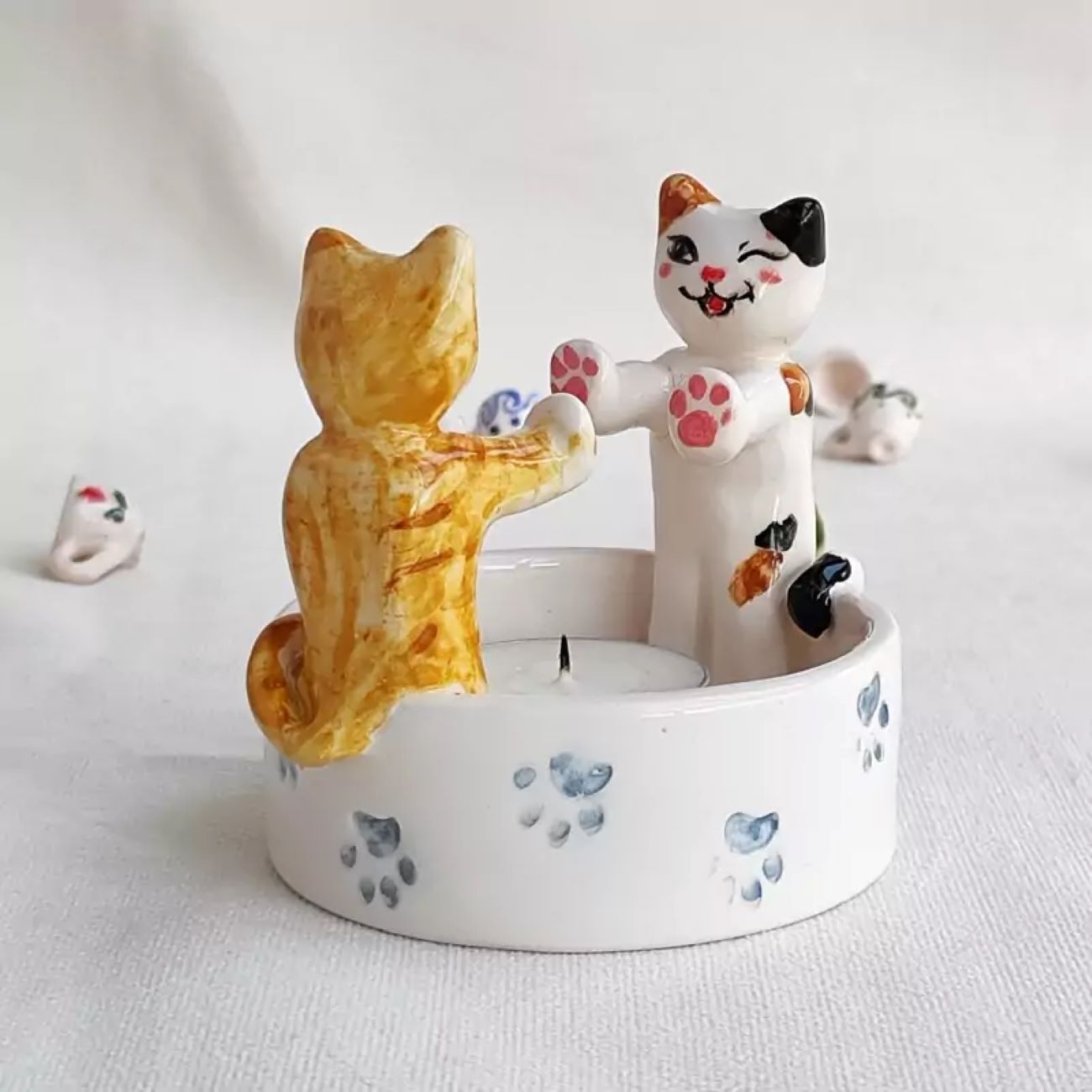 Main image of 装饰陶瓷烛台 – 营造温馨宜人的氛围