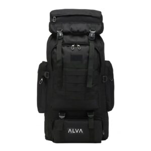 登山背包 – 轻便、防水迷彩图案，80L 容量