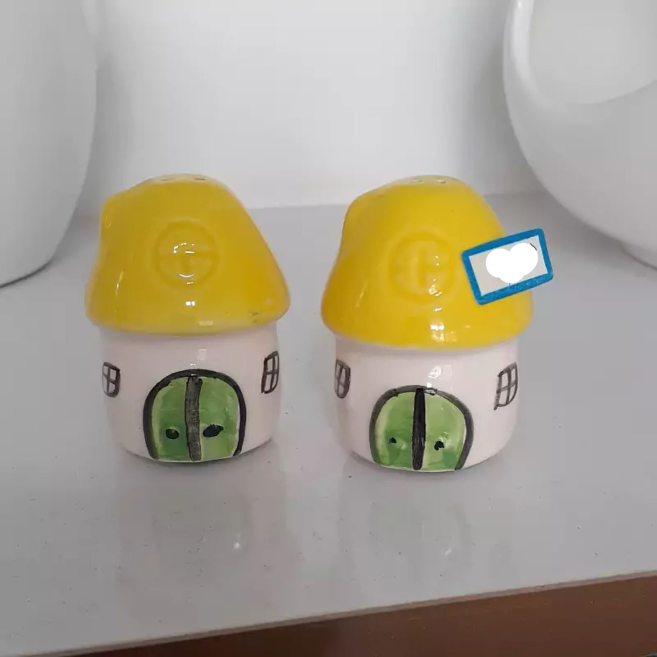 优雅陶瓷调味罐 – 小屋风格设计，艺术厨房配件