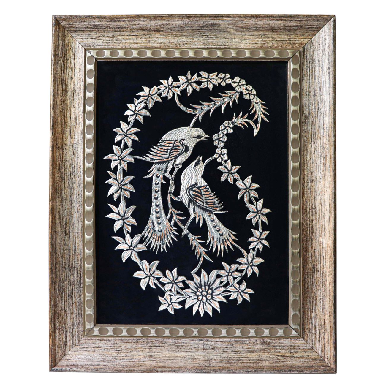 Main image of 雕刻两只鸟与佩斯利（Boteh Jegheh）图案面板