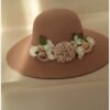 Thumbnail 3: 女士花卉图案费多拉帽 – 细节尽显现代优雅