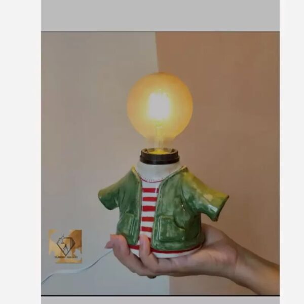 手工陶瓷艺术台灯 – 男孩设计