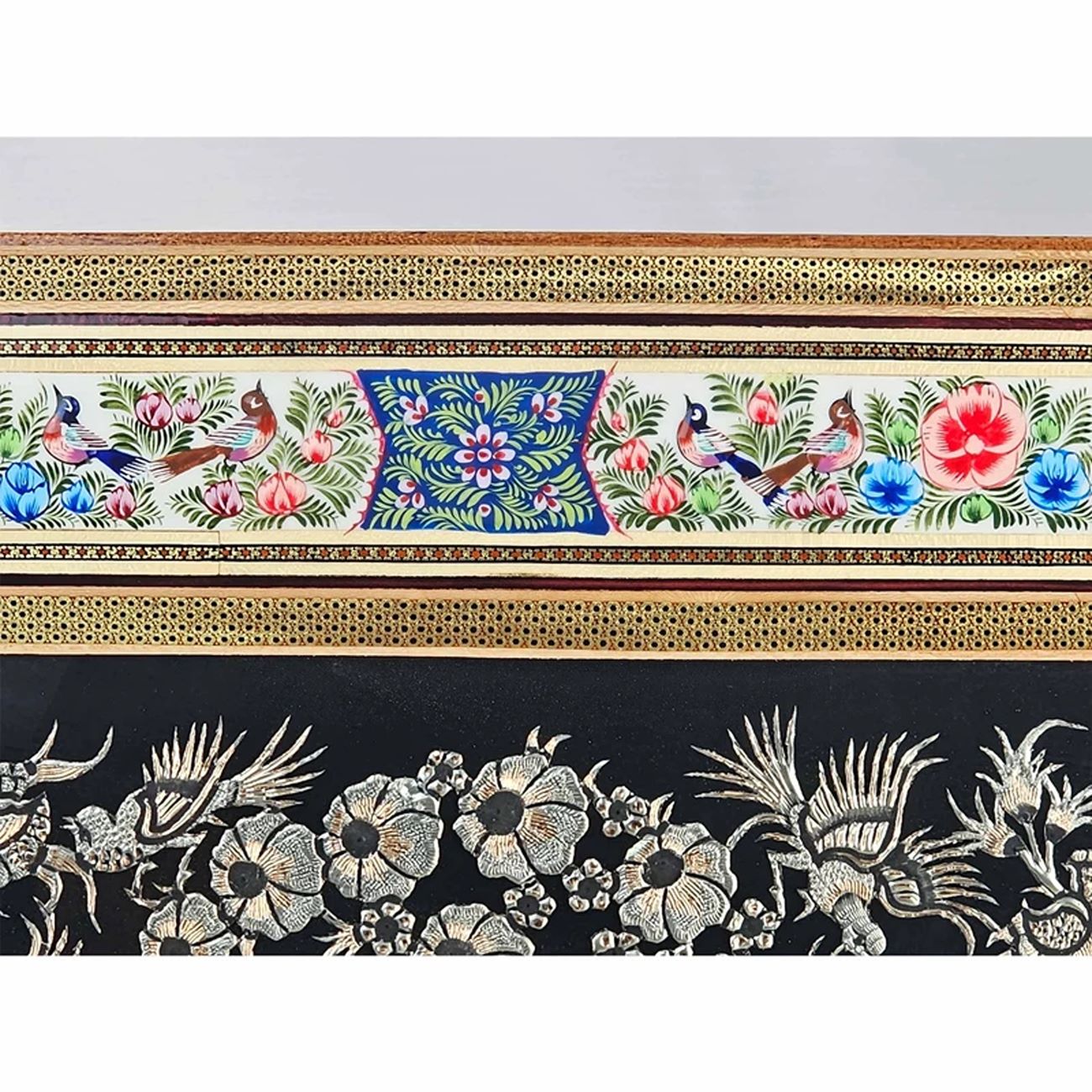 手工雕刻黄铜壁框——镶嵌木艺术设计