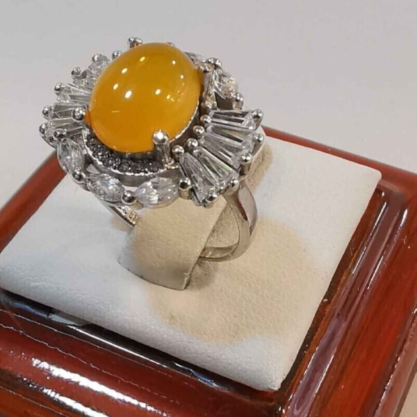 手工波斯银戒指 – 配有Sharaf al-Shams铭文