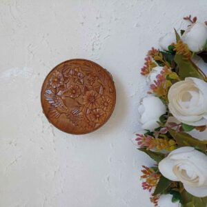 手工胡桃木首饰盒 – 优雅鸟与花设计