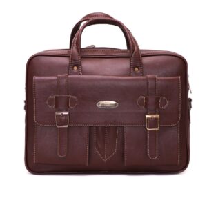 高品质人造皮革邮差单肩包 – 适合男女使用