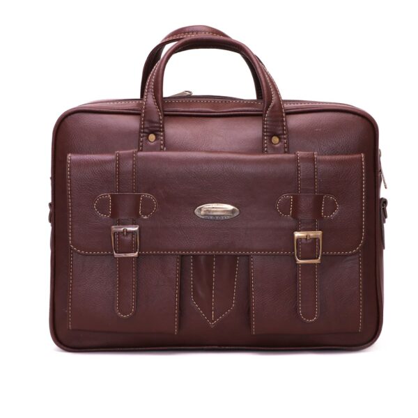 高品质人造皮革邮差单肩包 – 适合男女使用